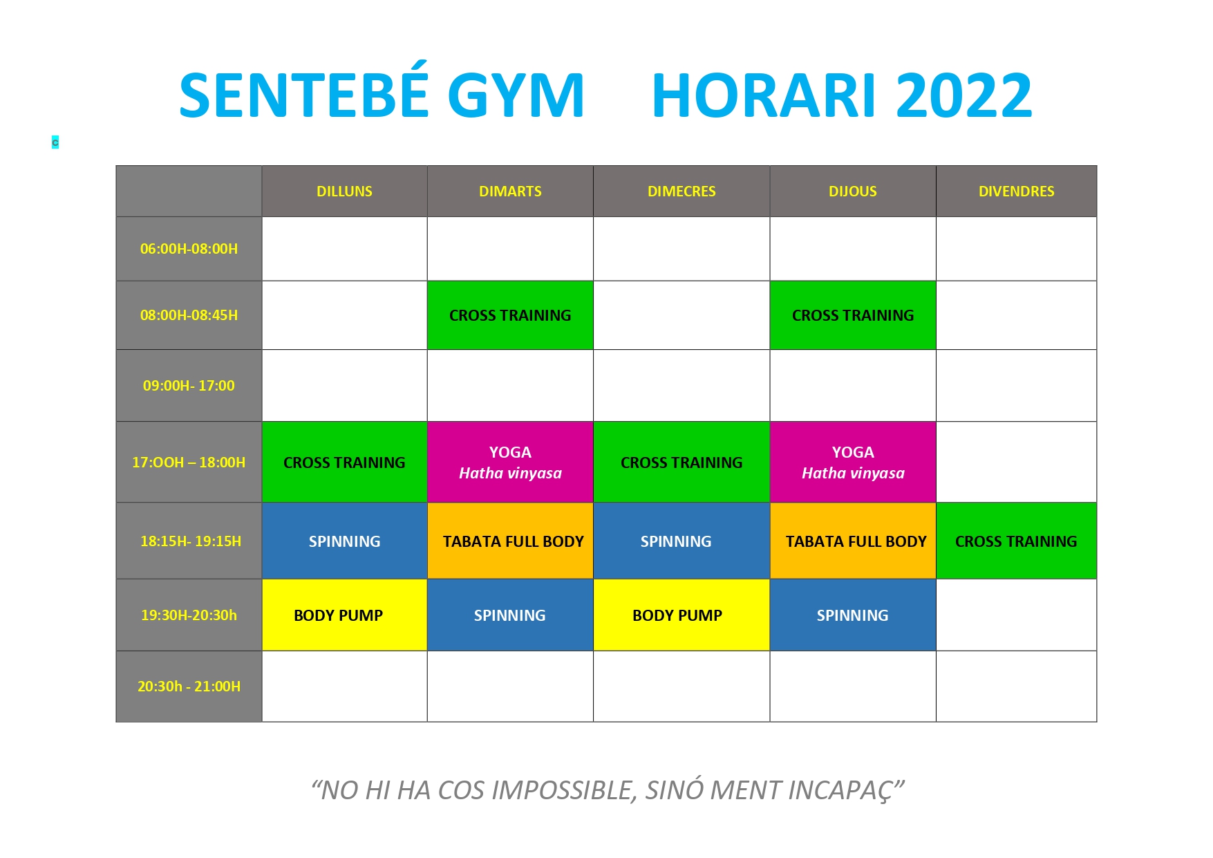 HORARI 2022